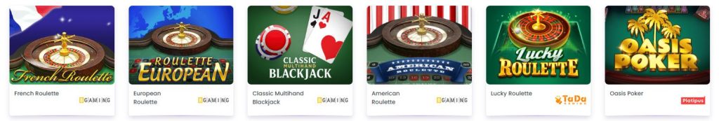 Madnix live table games